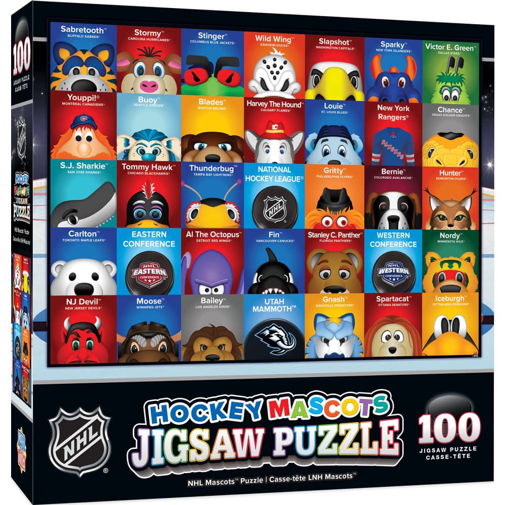 NHL Mascots 100 Piece Jigsaw Puzzle