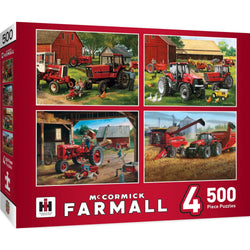 Farmall 4-Pack 500 Piece Jigsaw Puzzles (ONLINE ORDER ONLY)