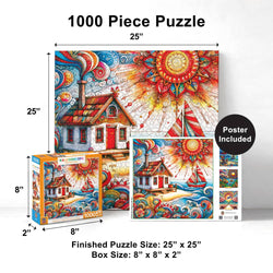 Kaleidoscope - My Cottage by the Sea 1000 Piece Jigsaw Puzzle