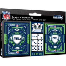 Seattle Seahawks - 2-Pack Playing Cards & Dice Set (ONLINE ORDER ONLY)