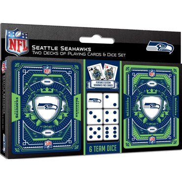 Seattle Seahawks - 2-Pack Playing Cards & Dice Set (ONLINE ORDER ONLY)