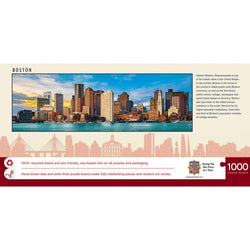 Boston, Massachusetts 1000 Piece Panoramic Jigsaw Puzzle (ONLINE ORDER ONLY)