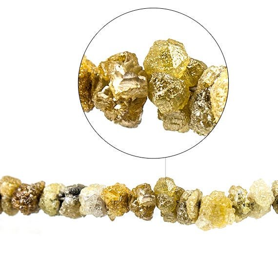 Yellow Raw Diamond Unfaceted Nugget Beads (ONLINE ORDER ONLY)