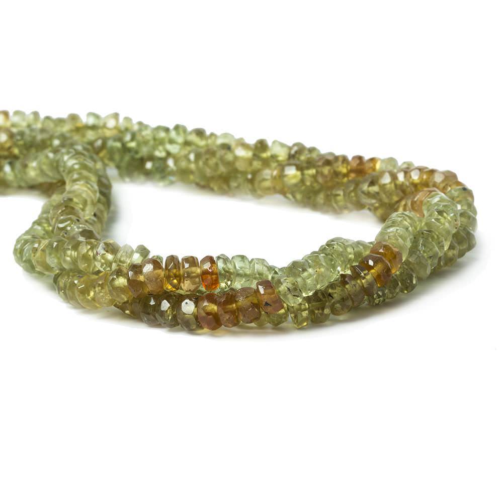 5mm Yellowish Green Apatite Faceted Rondelle 140 pcs/strand (ONLINE ORDER ONLY)