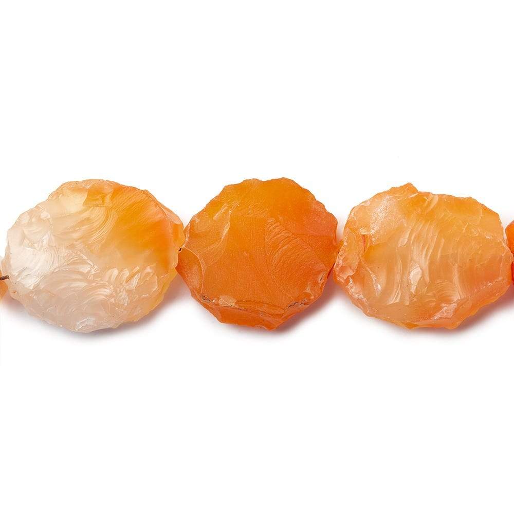 Yellowish Orange Agate Hammer Faceted Oval (ONLINE ORDER ONLY)