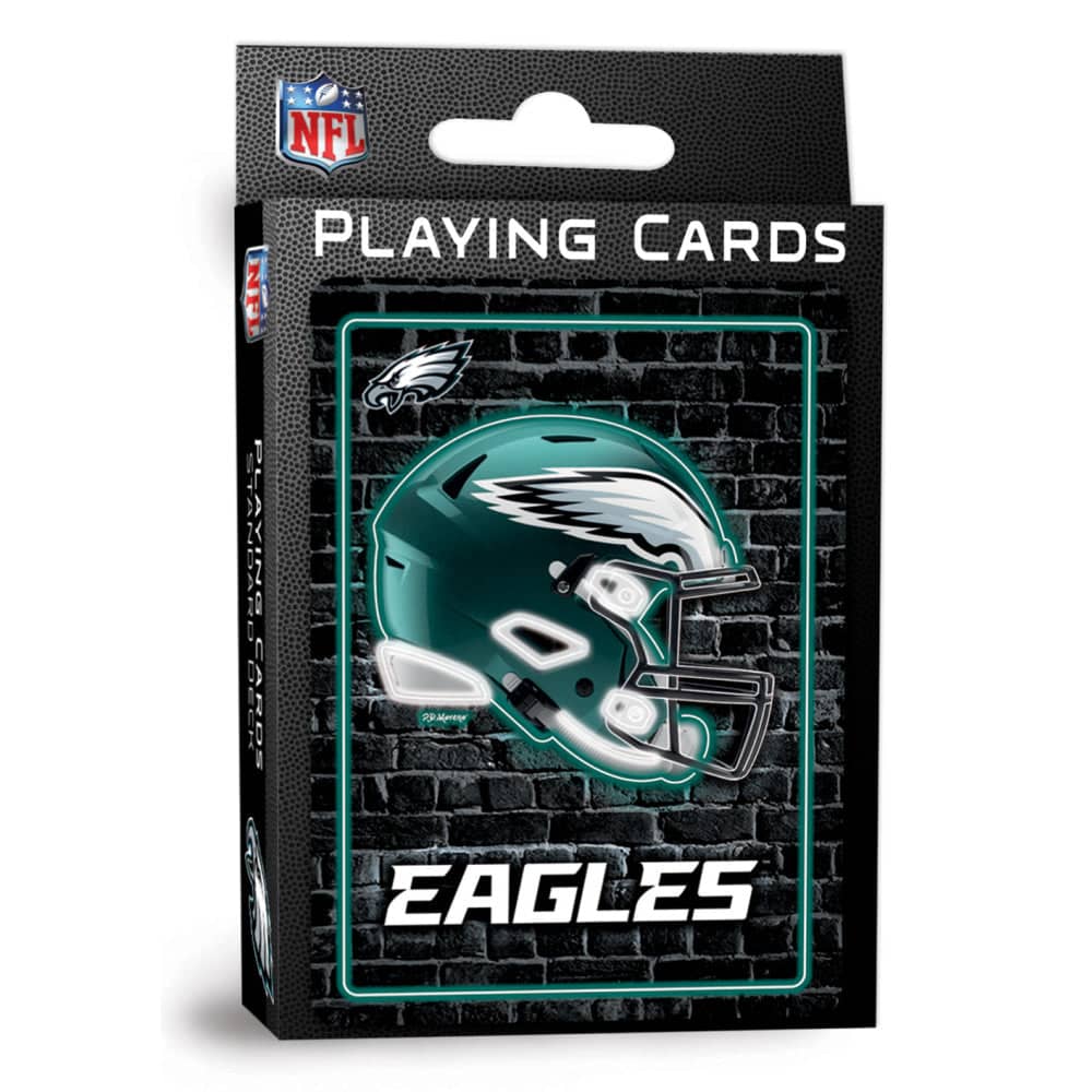 Philadelphia Eagles Neon Playing Cards - 54 Card Deck