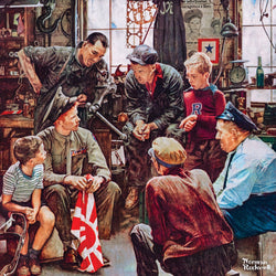 Saturday Evening Post - Homecoming Marine 1000 Piece Jigsaw Puzzle (ONLINE ORDER ONLY)