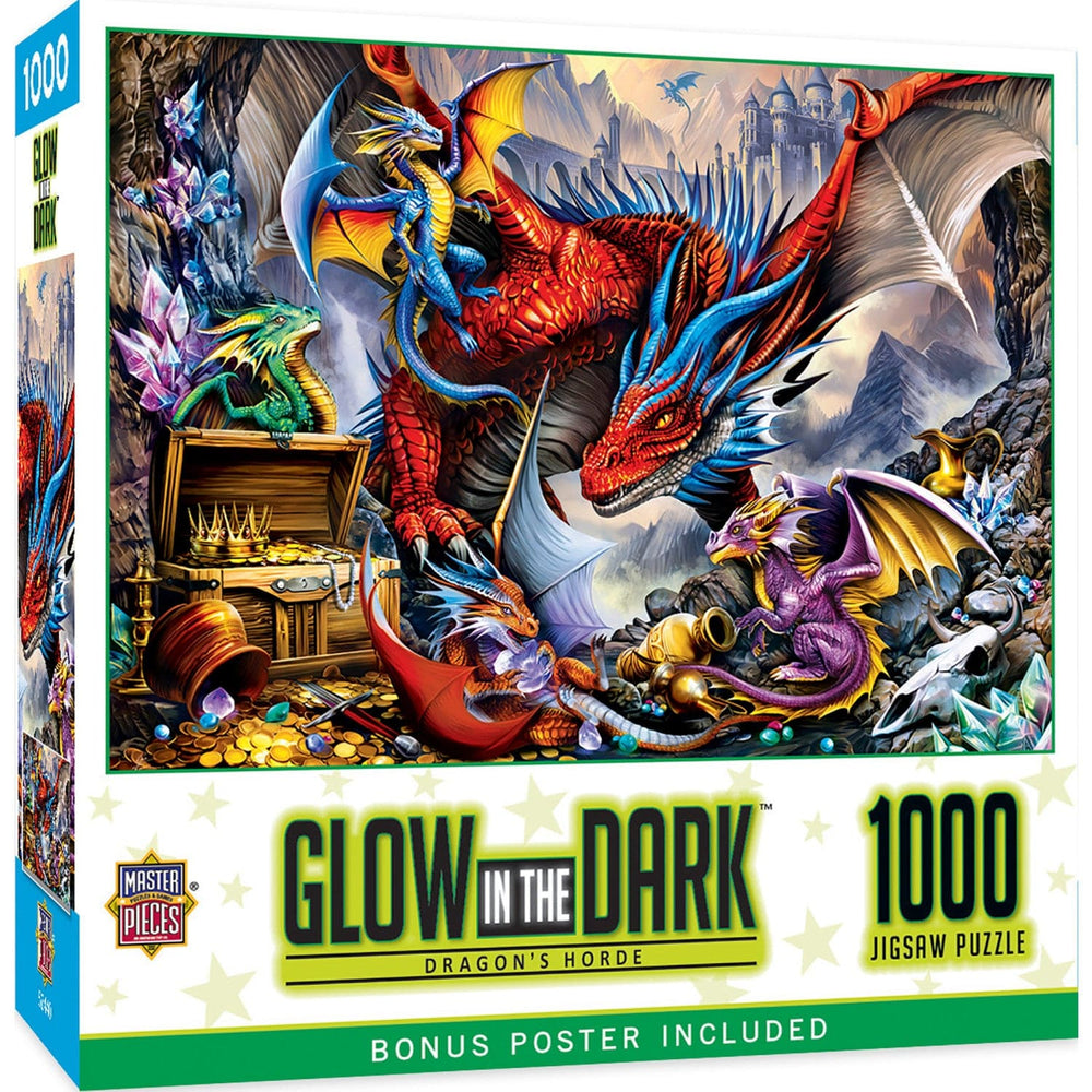 Glow in the Dark - Dragon's Horde 1000 Piece Jigsaw Puzzle (ONLINE ORDER ONLY)