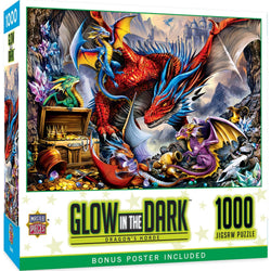 Glow in the Dark - Dragon's Horde 1000 Piece Jigsaw Puzzle (ONLINE ORDER ONLY)