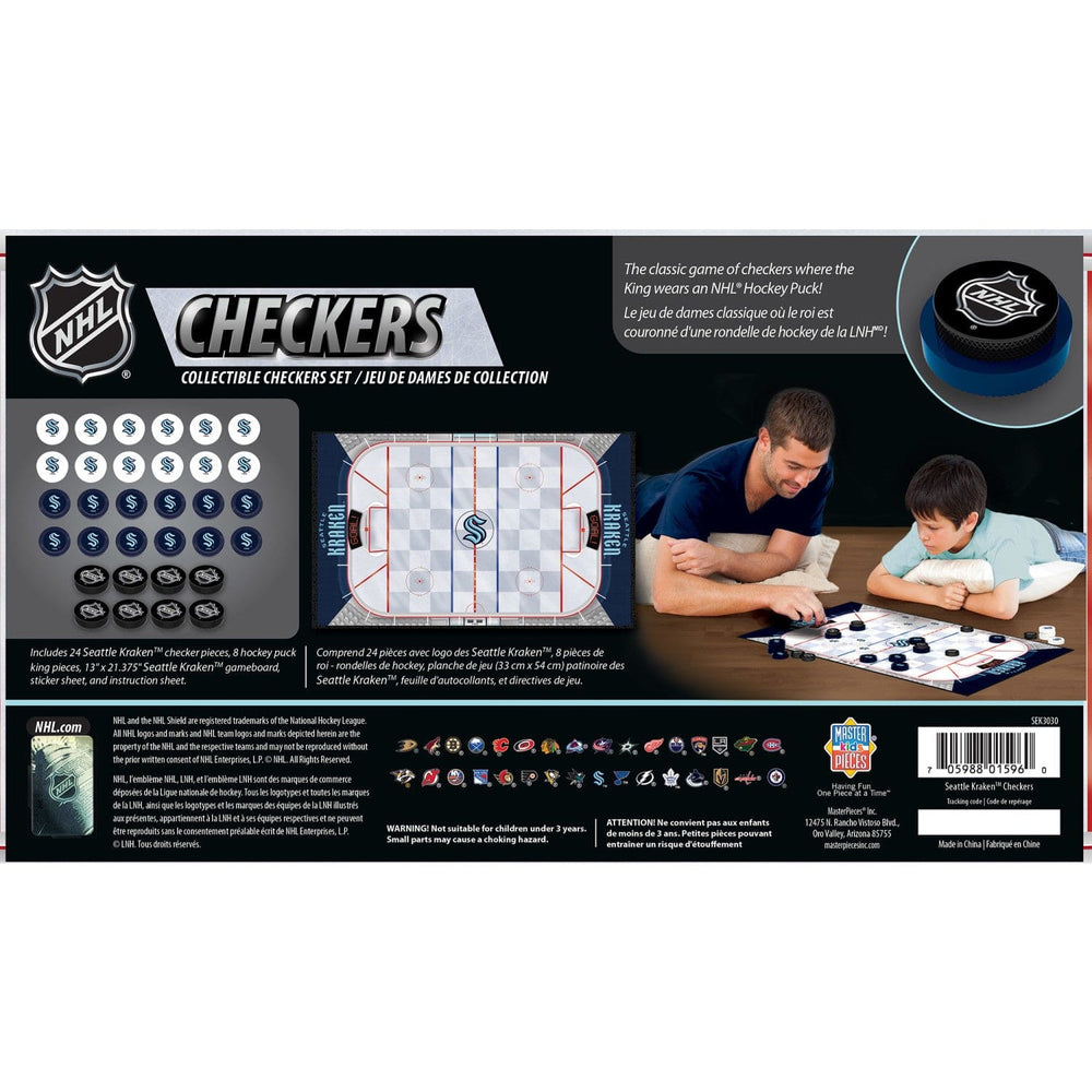 Seattle Kraken Checkers Board Game (ONLINE ORDER ONLY)