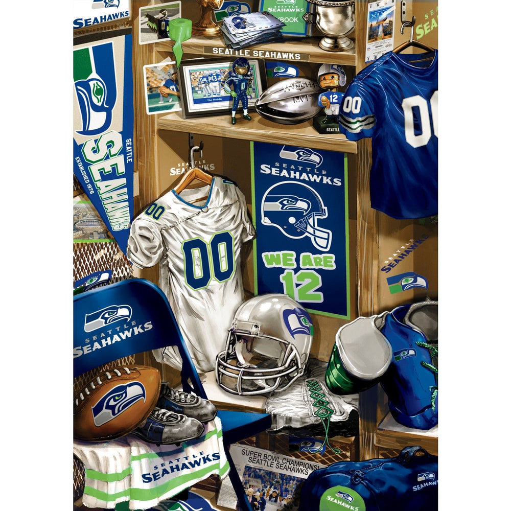 Seattle Seahawks - Locker Room 500 Piece Jigsaw Puzzle (ONLINE ORDER ONLY)
