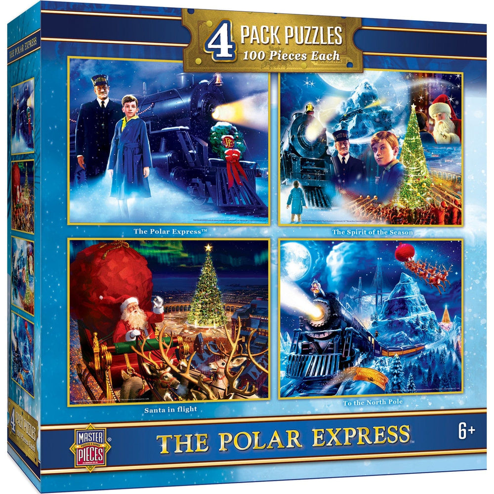The Polar Express 4-Pack 100 Piece Jigsaw Puzzles (ONLINE ORDER ONLY)