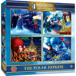 The Polar Express 4-Pack 100 Piece Jigsaw Puzzles (ONLINE ORDER ONLY)