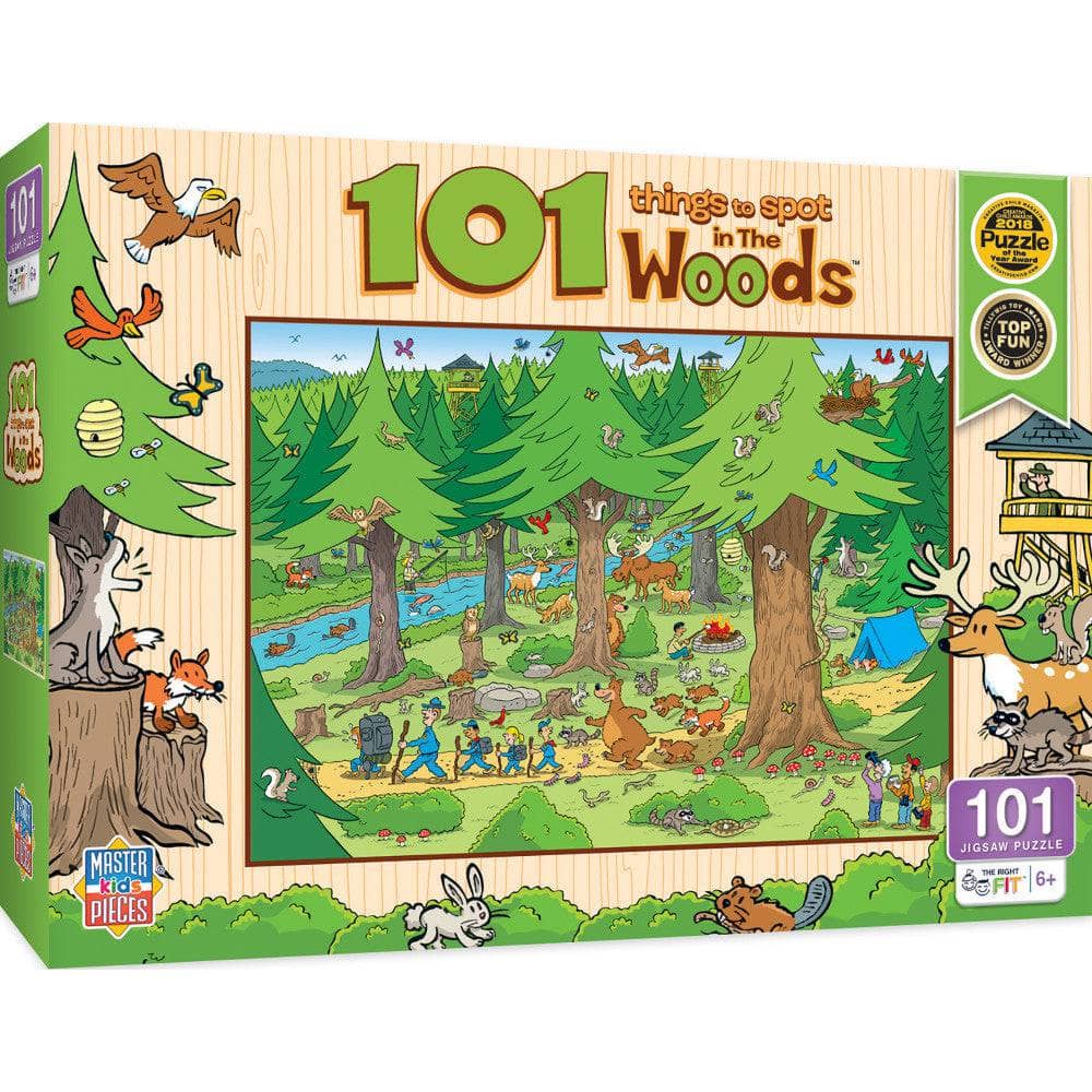 101 Things to Spot in the Woods - 101 Piece Jigsaw Puzzle (ONLINE ORDER ONLY)