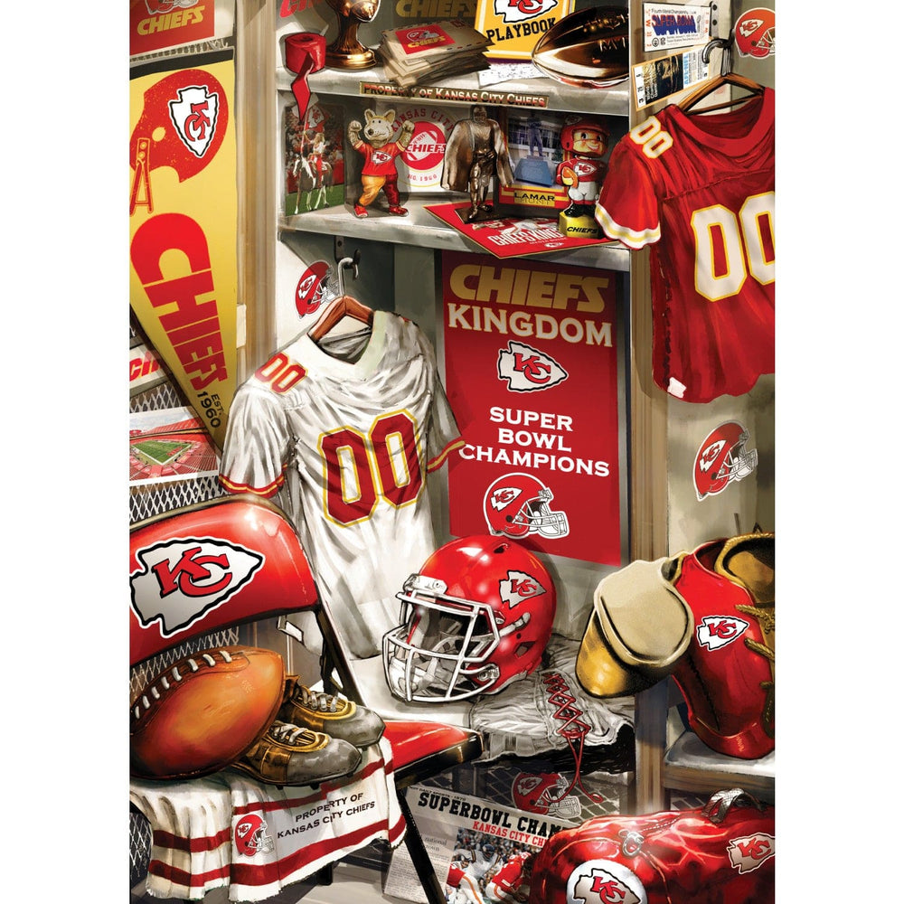 Kansas City Chiefs - Locker Room 500 Piece Jigsaw Puzzle (ONLINE ORDER ONLY)