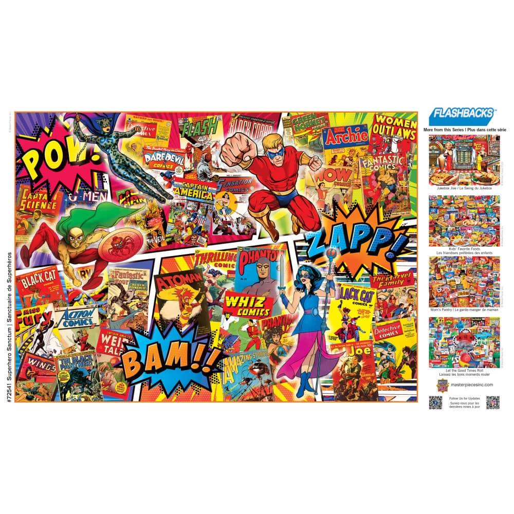 Flashbacks - Superhero Sanctum 1000 Piece Jigsaw Puzzle