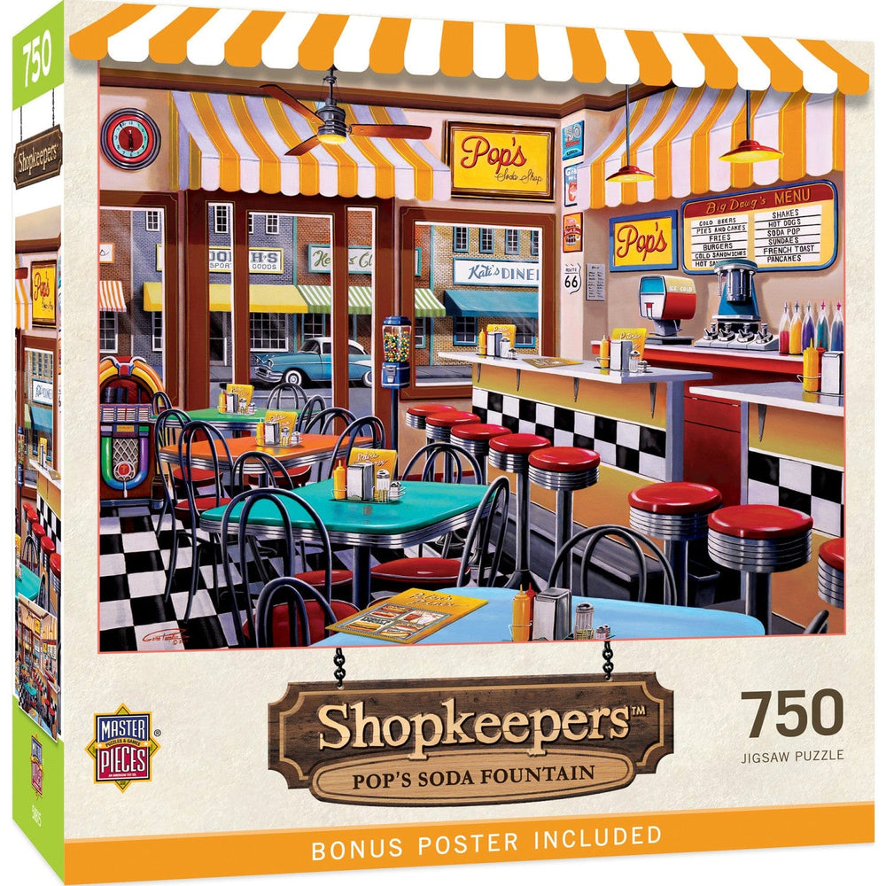 Shopkeepers - Pop's Soda Fountain 750 Piece Jigsaw Puzzle (ONLINE ORDER ONLY)
