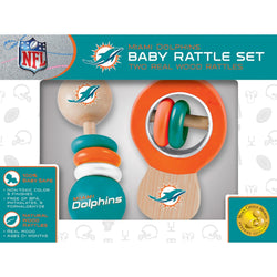 Miami Dolphins - Baby Rattles 2-Pack (ONLINE ORDER ONLY)