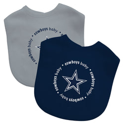 Dallas Cowboys - Baby Bibs 2-Pack - Navy & Gray (ONLINE ORDER ONLY)