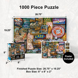 Realtree - Off to the Lakehouse 1000 Piece Jigsaw Puzzle