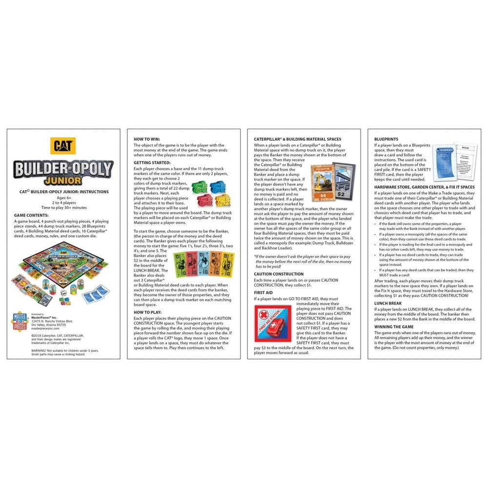 CAT - Builder Opoly Junior (ONLINE ORDER ONLY)