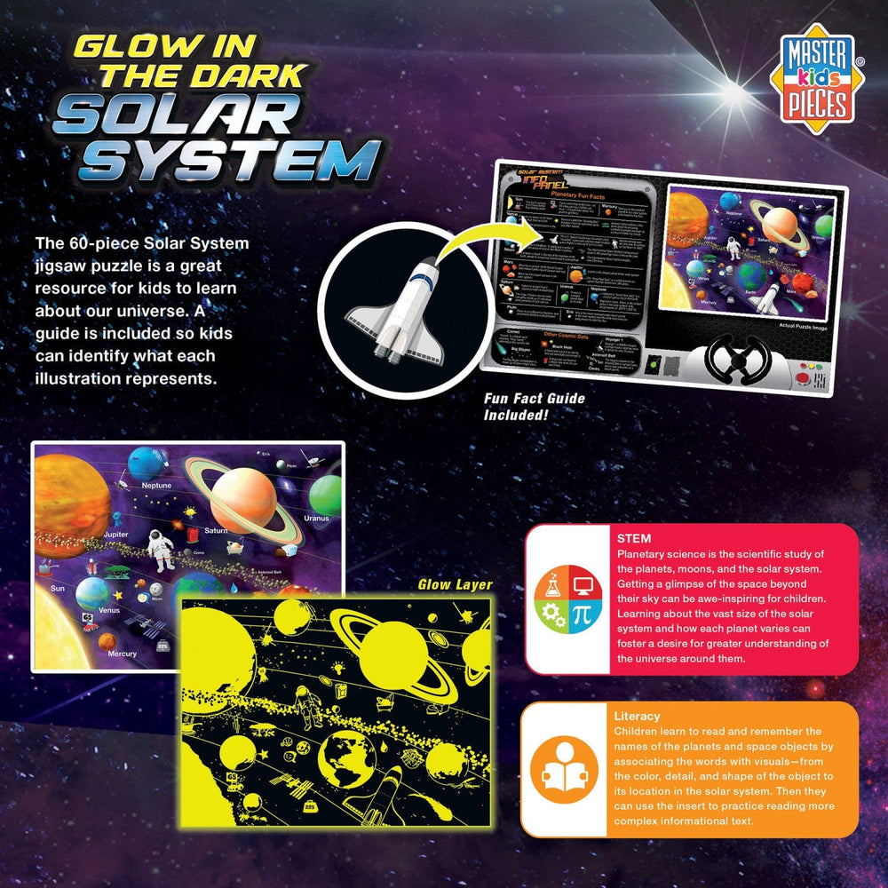Glow in the Dark - Solar System 60 Piece Jigsaw Puzzle (ONLINE ORDER ONLY)