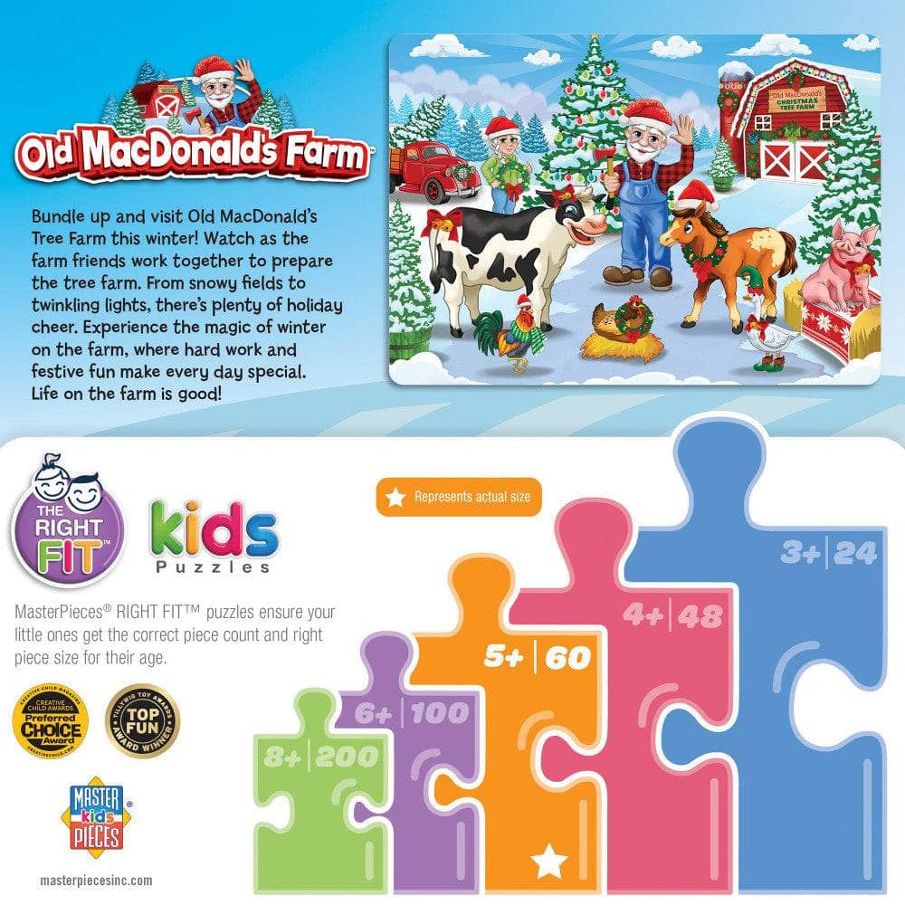 Old MacDonald's Farm - Christmas Tree Farm 60 Piece Jigsaw Puzzle (ONLINE ORDER ONLY)