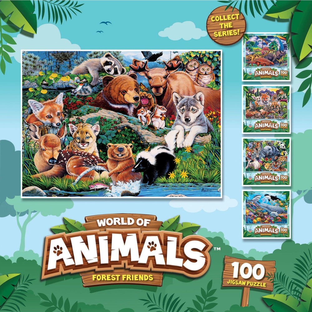 World of Animals - Forest Friends 100 Piece Jigsaw Puzzle (ONLINE ORDER ONLY)