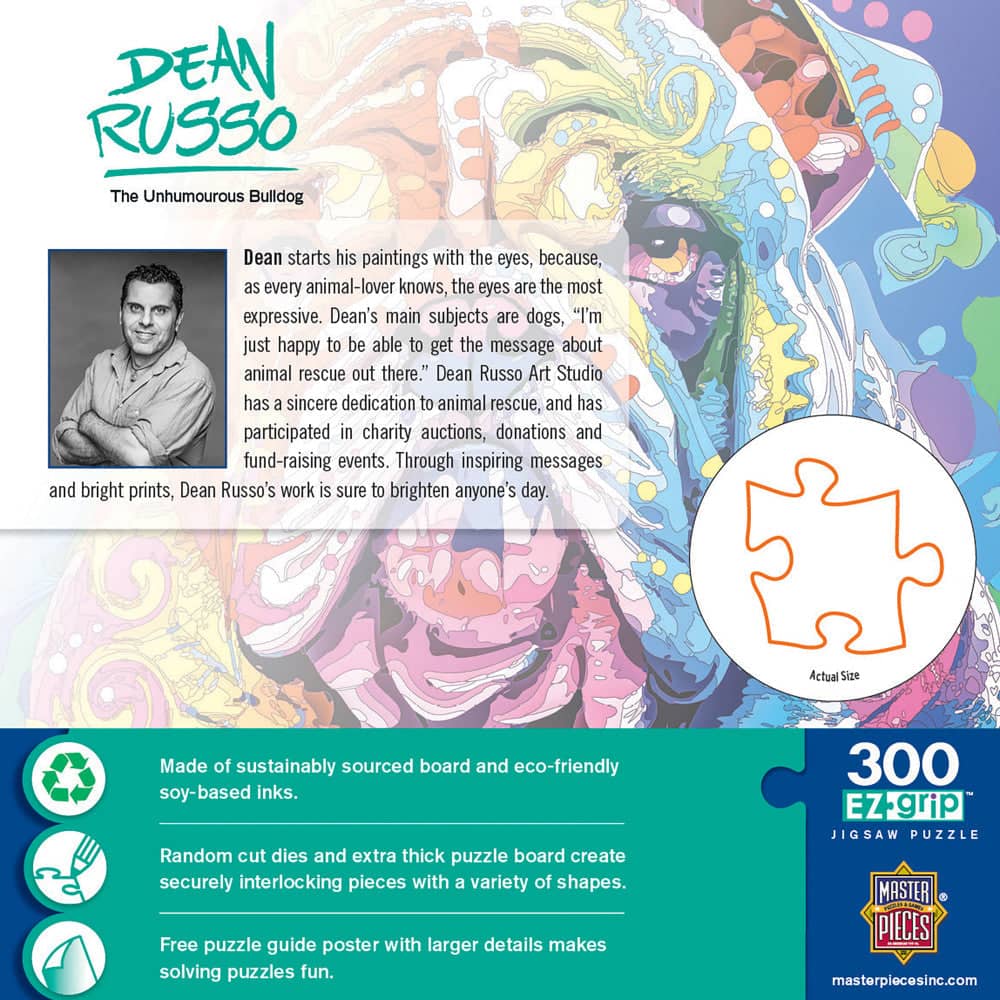 Dean Russo - The Unhumorous Bulldog 300 Piece EZ Grip Jigsaw Puzzle