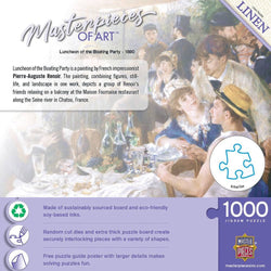 MasterPieces of Art - Luncheon of the Boating Party 1000 Piece Jigsaw Puzzle
