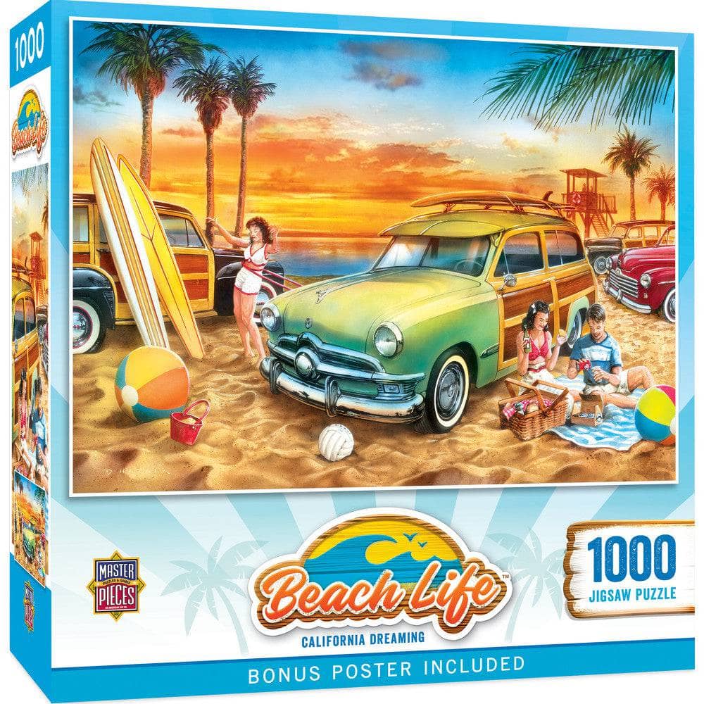Beach Life - California Dreaming 1000 Piece Jigsaw Puzzle (ONLINE ORDER ONLY)