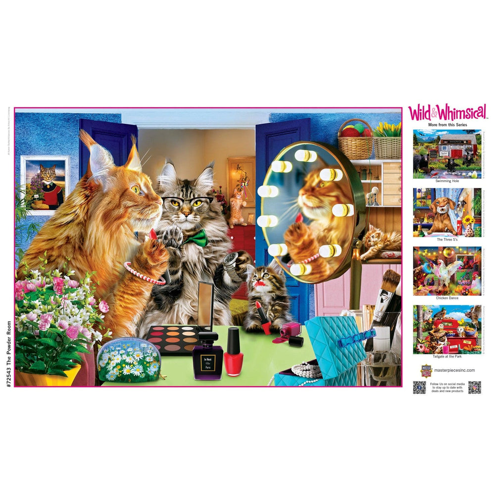 Wild & Whimsical - The Powder Room 1000 Piece Jigsaw Puzzle (ONLINE ORDER ONLY)