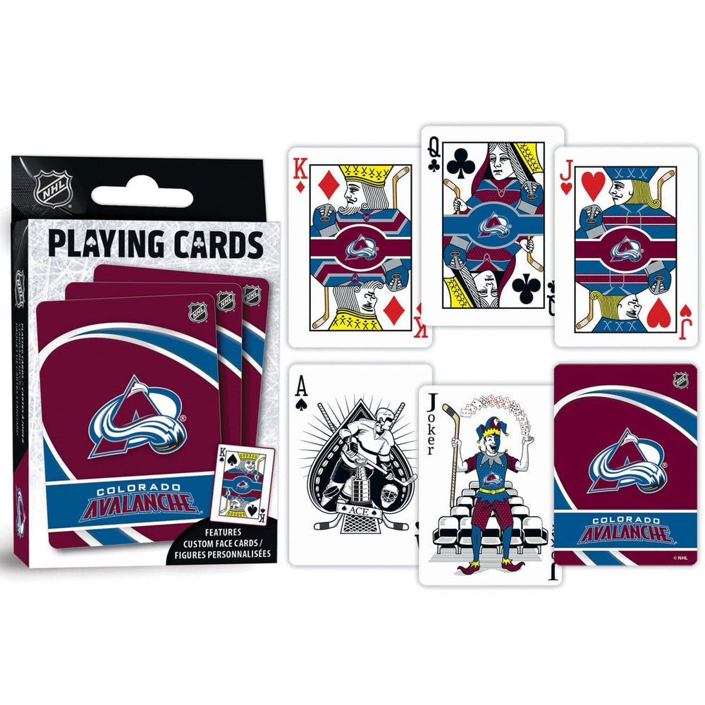 Colorado Avalanche Playing Cards - 54 Card Deck (ONLINE ORDER ONLY)