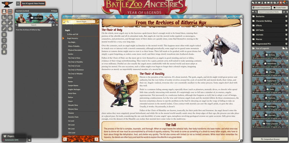 Battlezoo Ancestries: Year of Legends PDF & Foundry VTT (Online Order Only)