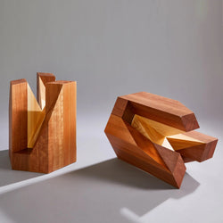 Yosegi Wood Stool Pair - Japanese Craftsmanship (ONLINE ORDER ONLY)