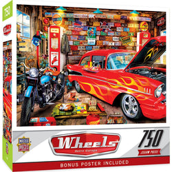 Wheels - Retro Garage 750 Piece Jigsaw Puzzle (ONLINE ORDER ONLY)