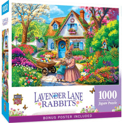 Easter - Lavender Lane Rabbits 1000 Piece Jigsaw Puzzle (ONLINE ORDER ONLY)