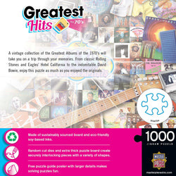 Greatest Hits - 70's Artists 1000 Piece Jigsaw Puzzle (ONLINE ORDER ONLY)
