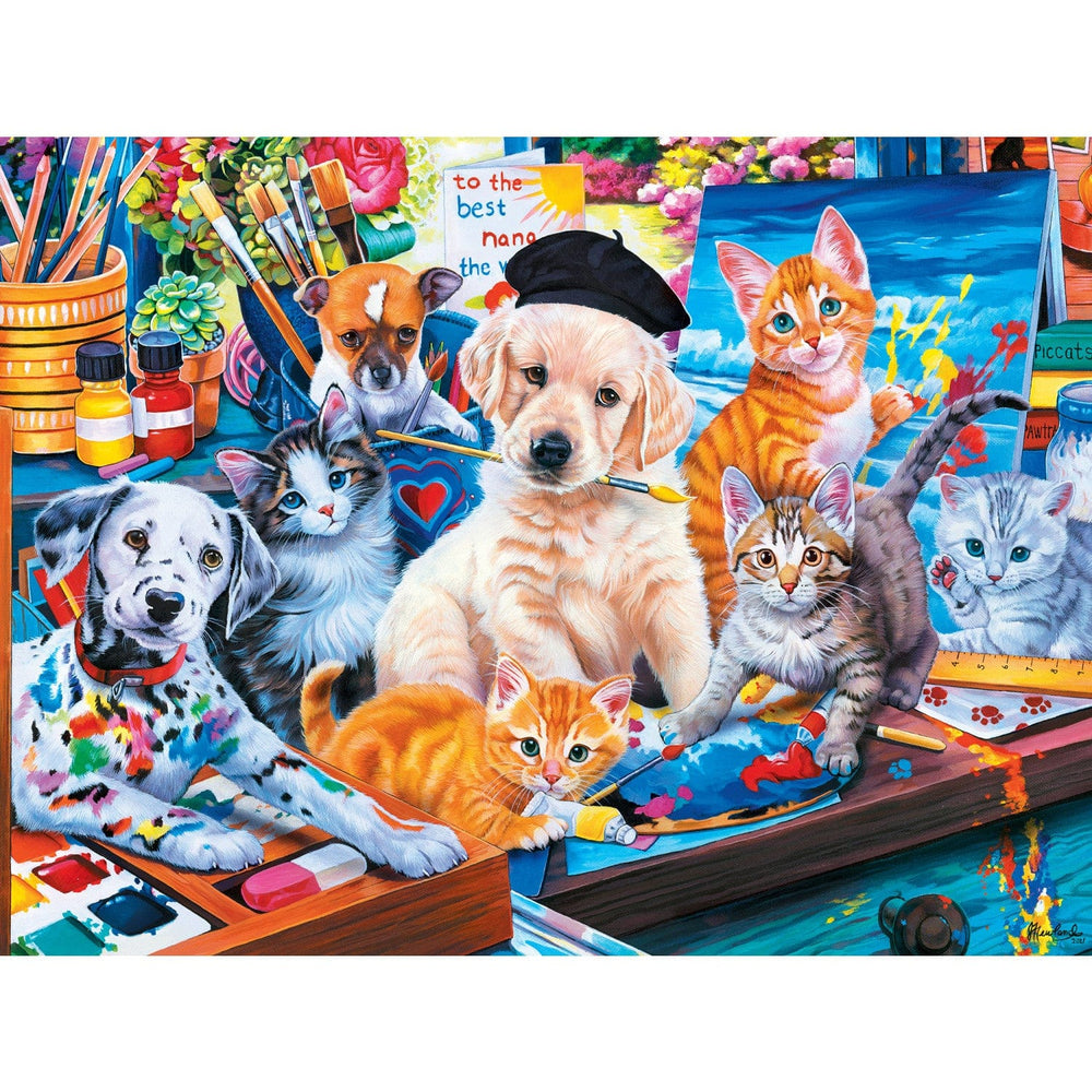Playful Paws - Arts & Crafts 300 Piece EZ Grip Jigsaw Puzzle (ONLINE ORDER ONLY)