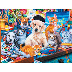 Playful Paws - Arts & Crafts 300 Piece EZ Grip Jigsaw Puzzle (ONLINE ORDER ONLY)