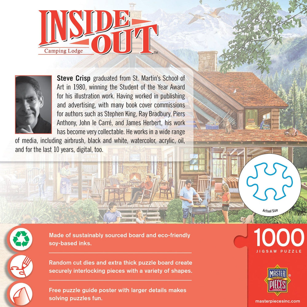 Inside Out - Camping Lodge 1000 Piece Jigsaw Puzzle (ONLINE ORDER ONLY)