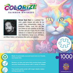 Colorize - Rainbow Whiskers 1000 Piece Jigsaw Puzzle (ONLINE ORDER ONLY)