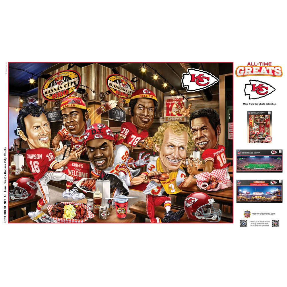 Kansas City Chiefs - All Time Greats 500 Piece Jigsaw Puzzle (ONLINE ORDER ONLY)