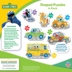 Sesame Street - Vehicles 6-Pack Mini Shaped Jigsaw Puzzles (ONLINE ORDER ONLY)