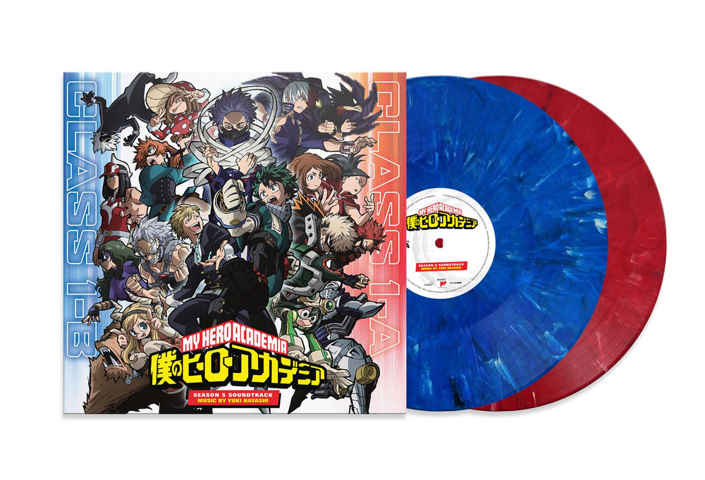 Yuki Hayashi - My Hero Academia: Season 5 (Original Series Soundtrack) (Colored Vinyl, Blue, Red, 150 Gram Vinyl) (2 Lp's) [Vinyl] (ONLINE ORDER ONLY)