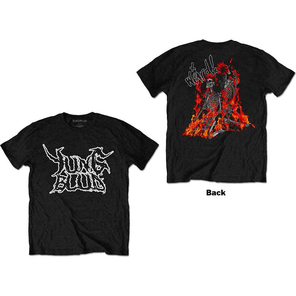 YUNGBLUD - Weird Flaming Skeletons [T-Shirt] (ONLINE ORDER ONLY)