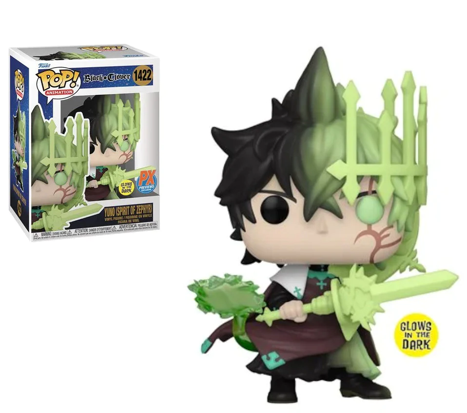 Funko POP! Black Clover - Yuno (Spirit of Zephyr) Figure #1422 Preview Exclusives (PX) (ONLINE ORDER ONLY)