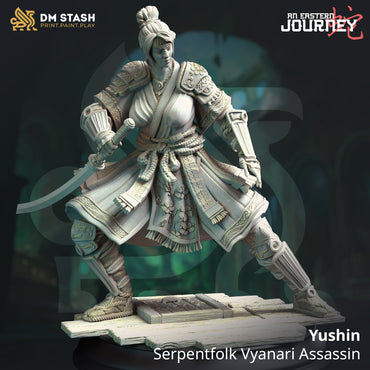 Yushin, Serpentfolk Vyanari Assassin (Female Yuan-ti Rogue) (Online Order Only)