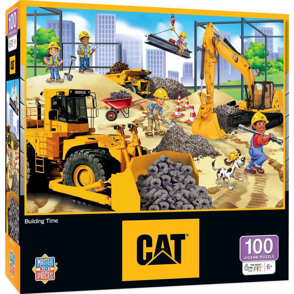 CAT - Building Time 100 Piece Jigsaw Puzzle (ONLINE ORDER ONLY)