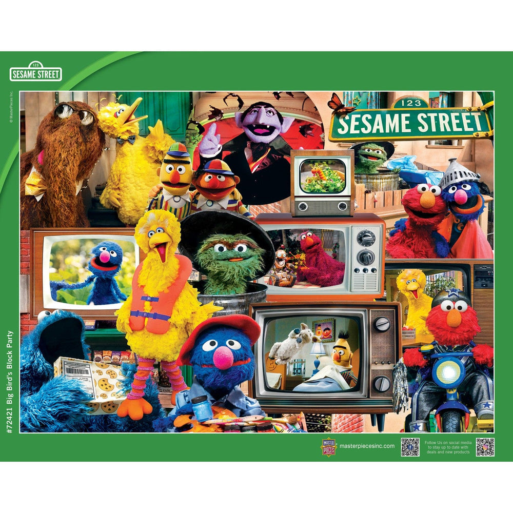 Sesame Street - Big Bird's Block Party 1000 Piece Jigsaw Puzzle (ONLINE ORDER ONLY)